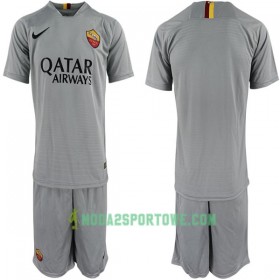 Koszulka AS Roma Dziecięcy Wyjazdowe Stroje Piłkarskie 2018-2019 Krótki Rękaw